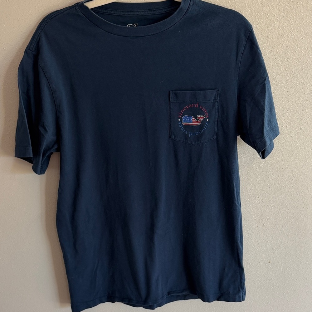 Vineyard Vines Dark Blue Women’s Tee US Themed Size S